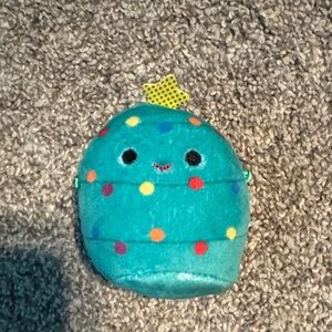Squishmallows Teal Stuffed Animal with Colorful Dots